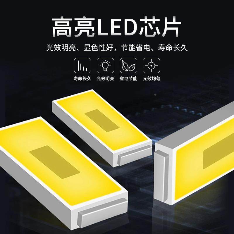 led工矿灯鳍片1PLE00吊w室内间工工业仓库车照明灯超亮厂天棚灯