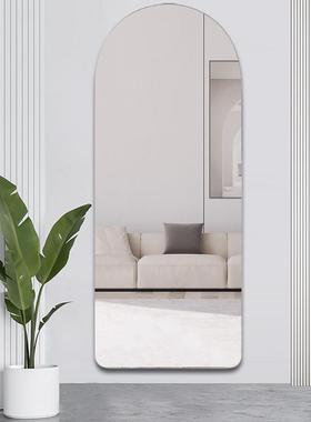 镜子镜墙自贴粘衣无框穿镜挂墙面全身镜子家用BGJZ玄关壁挂落地试衣镜