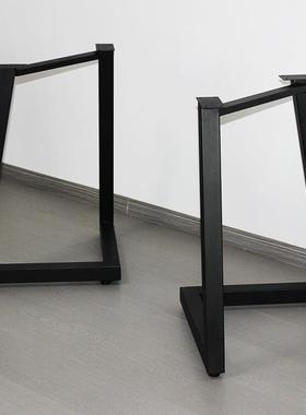 J^架桌可定铁艺桌腿支岩板GEW理瓷砖大石底座餐桌茶几脚电脑办公