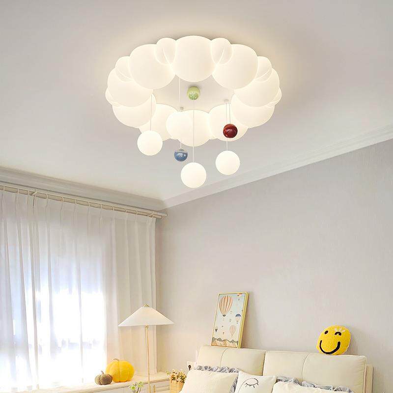 房卧室灯433全光谱护眼奶油风泡灯儿童间灯泡网红温馨浪主卧漫吸