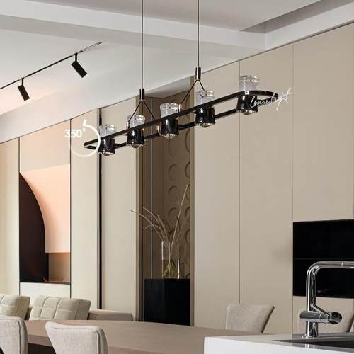 艺约光餐厅吊灯全光岛谱护眼140现代简高端轻奢个性极简餐吧厅台