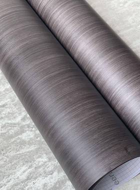 加厚直纹灰色纹自粘墙纸纸 展深柜展厅装749饰贴纸 壁p木vc波音软