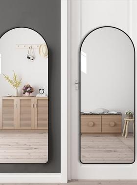 大粘镜子贴墙自全身CJF镜家立用体落地镜室女生卧穿衣镜壁挂式试