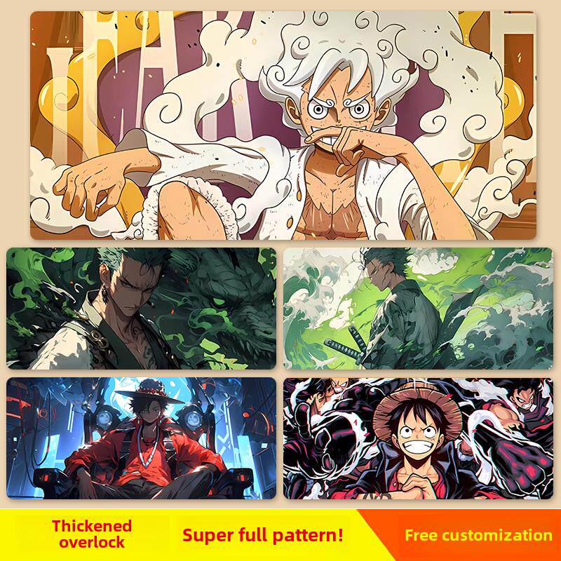 二维一体鼠标垫超大路飞Zoro电子竞技游戏键盘垫电脑桌垫定制