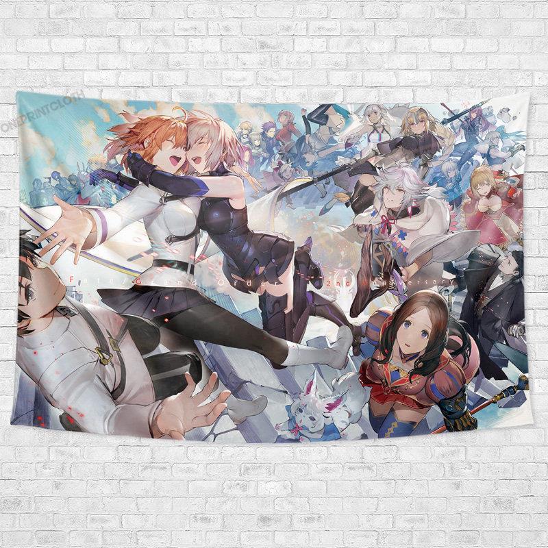 Fate/stay night命运降临之夜Fate定制周边装饰背景墙布海报挂布