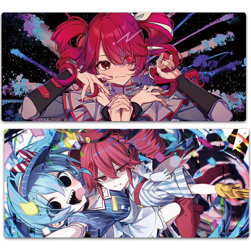 重音teto初音催眠师周边高颜值鼠标垫超大号加厚桌垫谷子