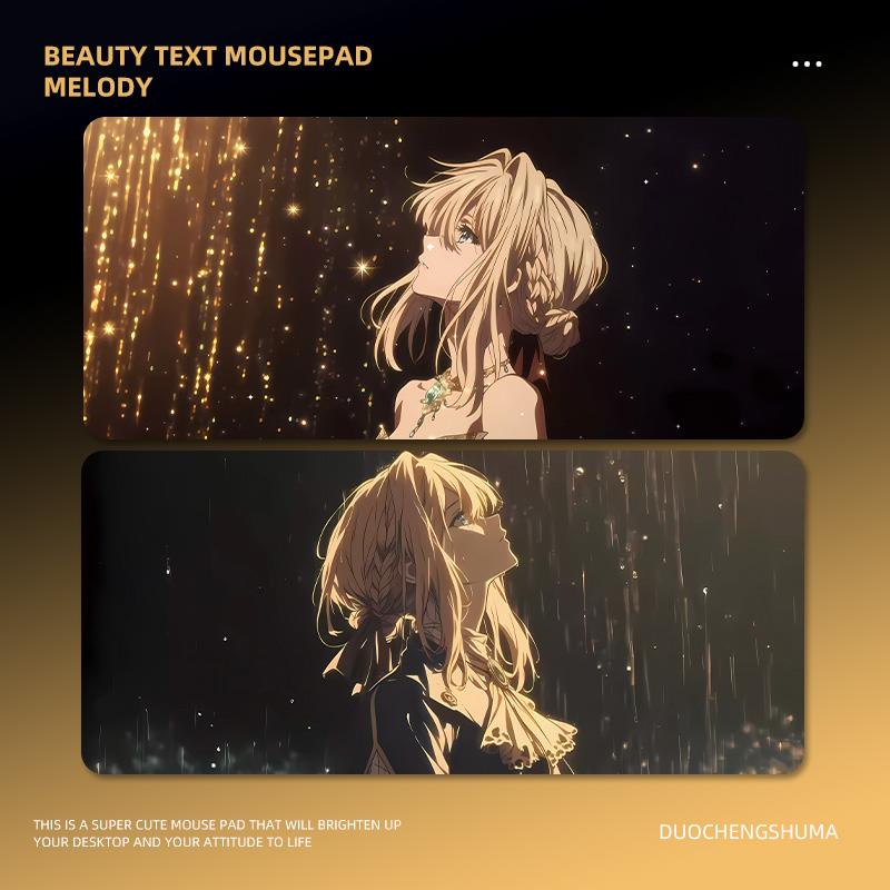 薇尔莉特滑鼠垫紫罗兰永恒花园二次元美女动漫桌垫宿舍寝室垫子