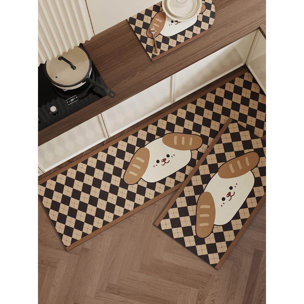 厨房地垫硅藻泥吸水吸油防滑脚垫2025新款可擦免洗耐脏进门口地毯