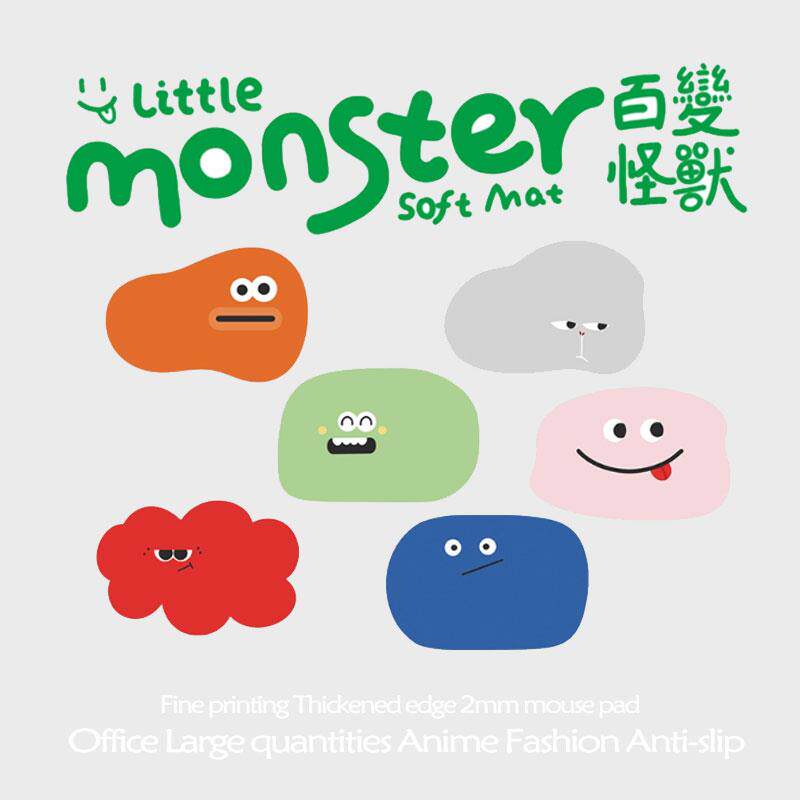 原创怪兽简约插画异型鼠标垫女小号便携电脑办公室防水防滑桌垫子