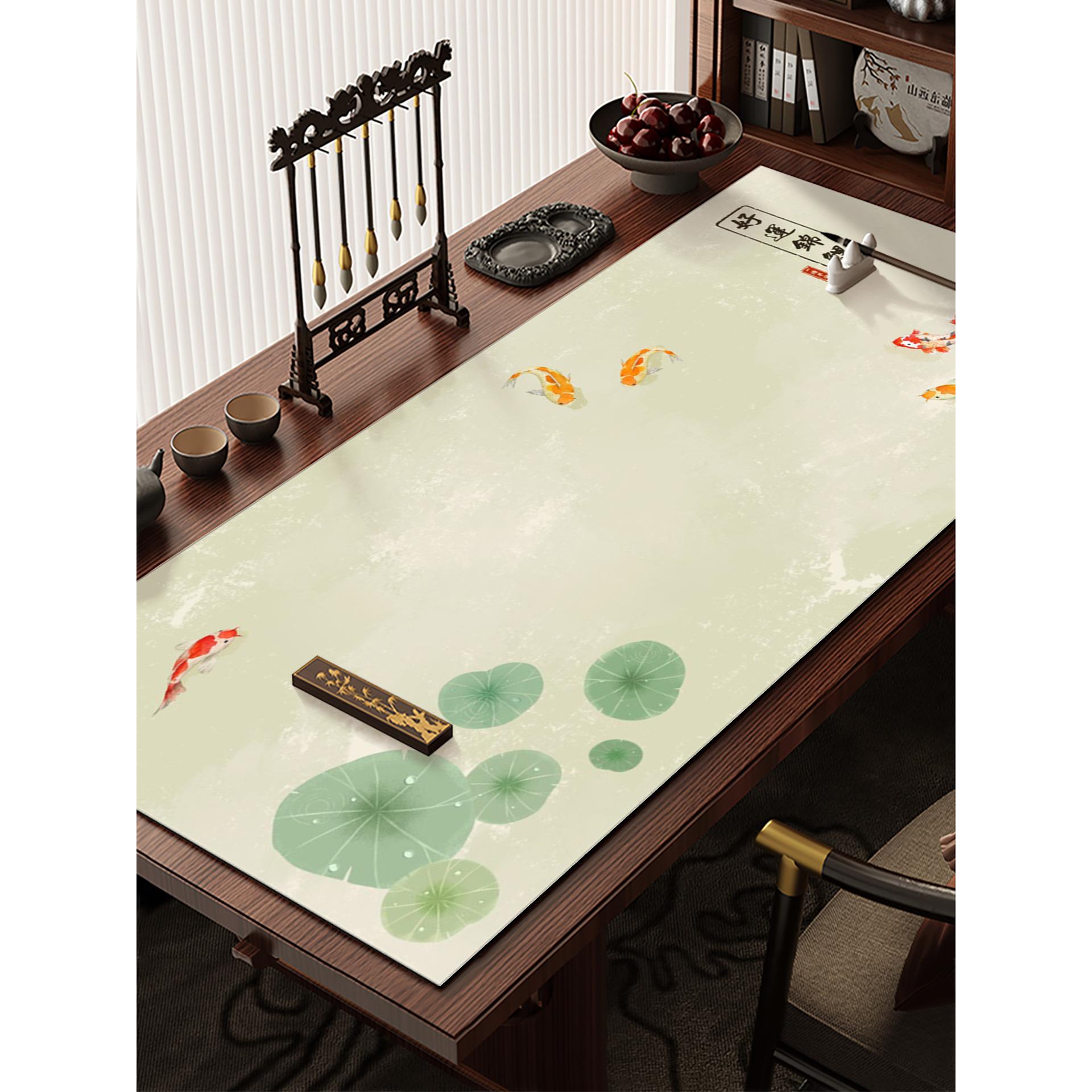 国风毛笔字毛毡垫书法专用毛毡垫可水洗硅藻泥吸水桌垫新中式