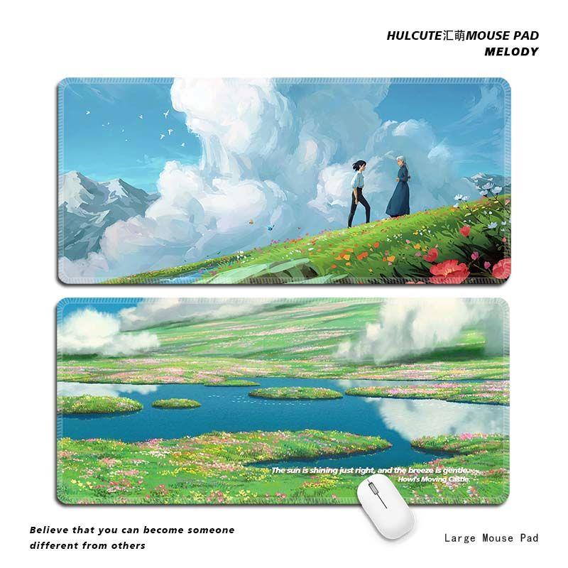 哈尔的移动城堡鼠标垫大号超电脑键盘滑鼠垫动漫宫崎骏定制桌垫