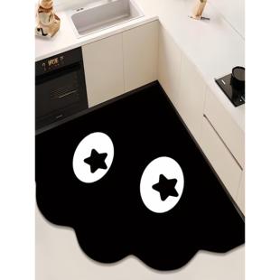 厨房地垫吸水防滑脚垫家用浴室卫生间门口垫子可擦免洗硅藻泥地毯