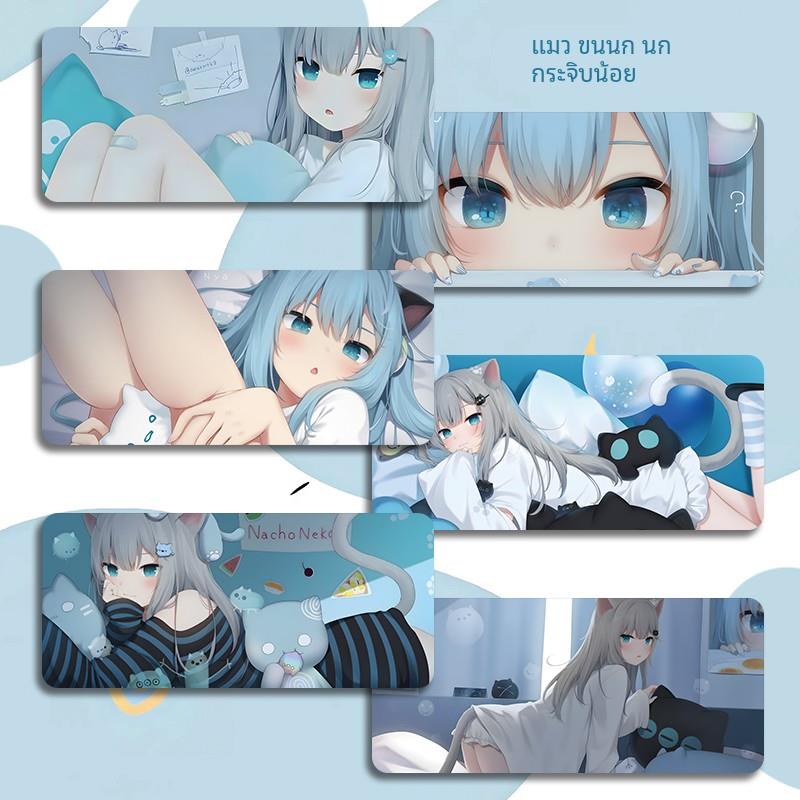 猫羽雫鼠标垫超大号小号电竞游戏可爱办公室电脑键盘垫笔记本桌垫