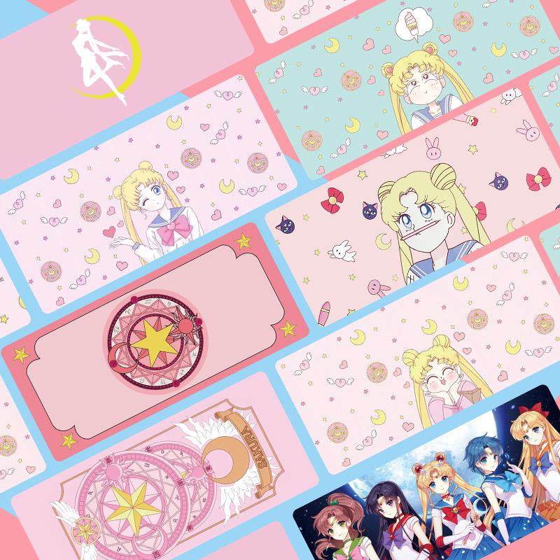 超大号鼠标垫笔记本桌垫锁边定制女生卡通可爱水冰月美少女6H5