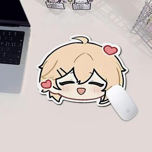 时空中的绘旅人鼠标垫异形大头书桌垫学生宿舍笔记本耐脏防水软垫