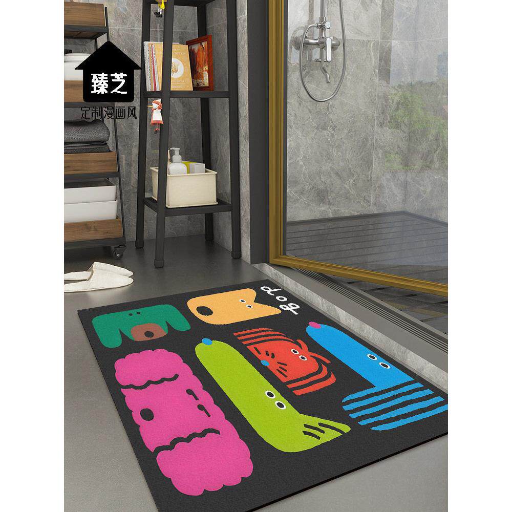 浴室地垫小尺寸防滑脚垫子吸水速干软硅藻泥厕所防摔倒卫生间门口