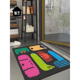 浴室地垫小尺寸防滑脚垫子吸水速干软硅藻泥厕所防摔倒卫生间门口