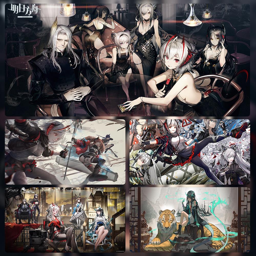 明日方舟鼠标垫超大号桌垫电脑键盘垫电竞游戏办公周边二次元垫