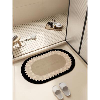 浴室地垫硅藻泥吸水速干脚垫免洗防滑洗手间易打理家用卫生间地毯