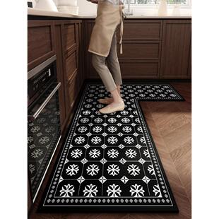厨房专用地垫加厚耐脏脚垫防滑吸油吸水垫硅藻泥防油垫子7字地毯