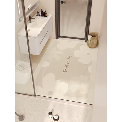 卫生间地垫干湿分离门口洗手池厕所硅藻泥大尺寸浴室吸水垫可裁剪