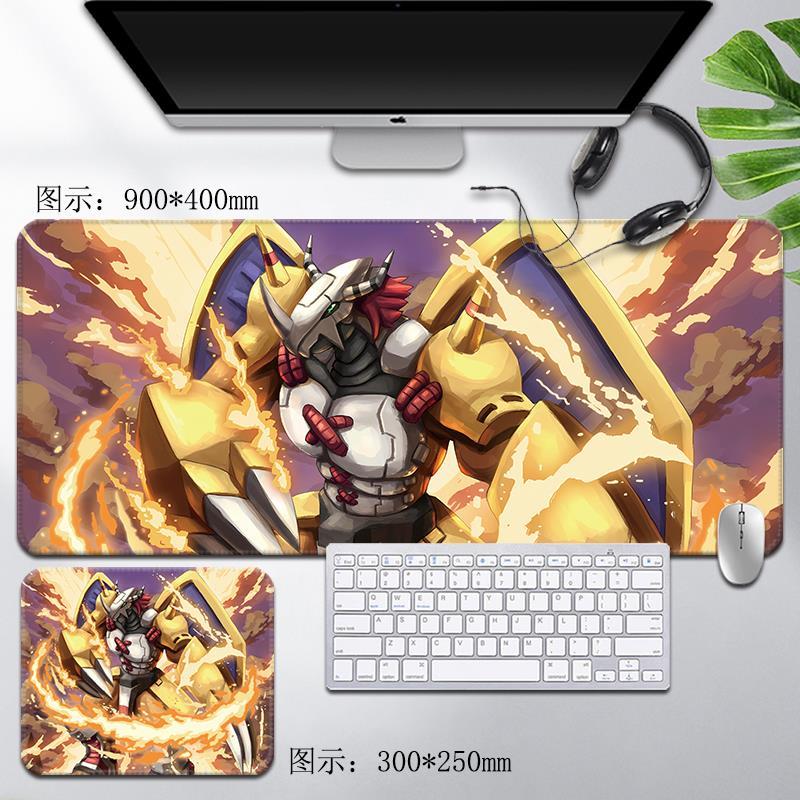 数码宝贝鼠标垫暴龙兽超大号键盘桌垫太一Digimon阿和周边加鲁鲁