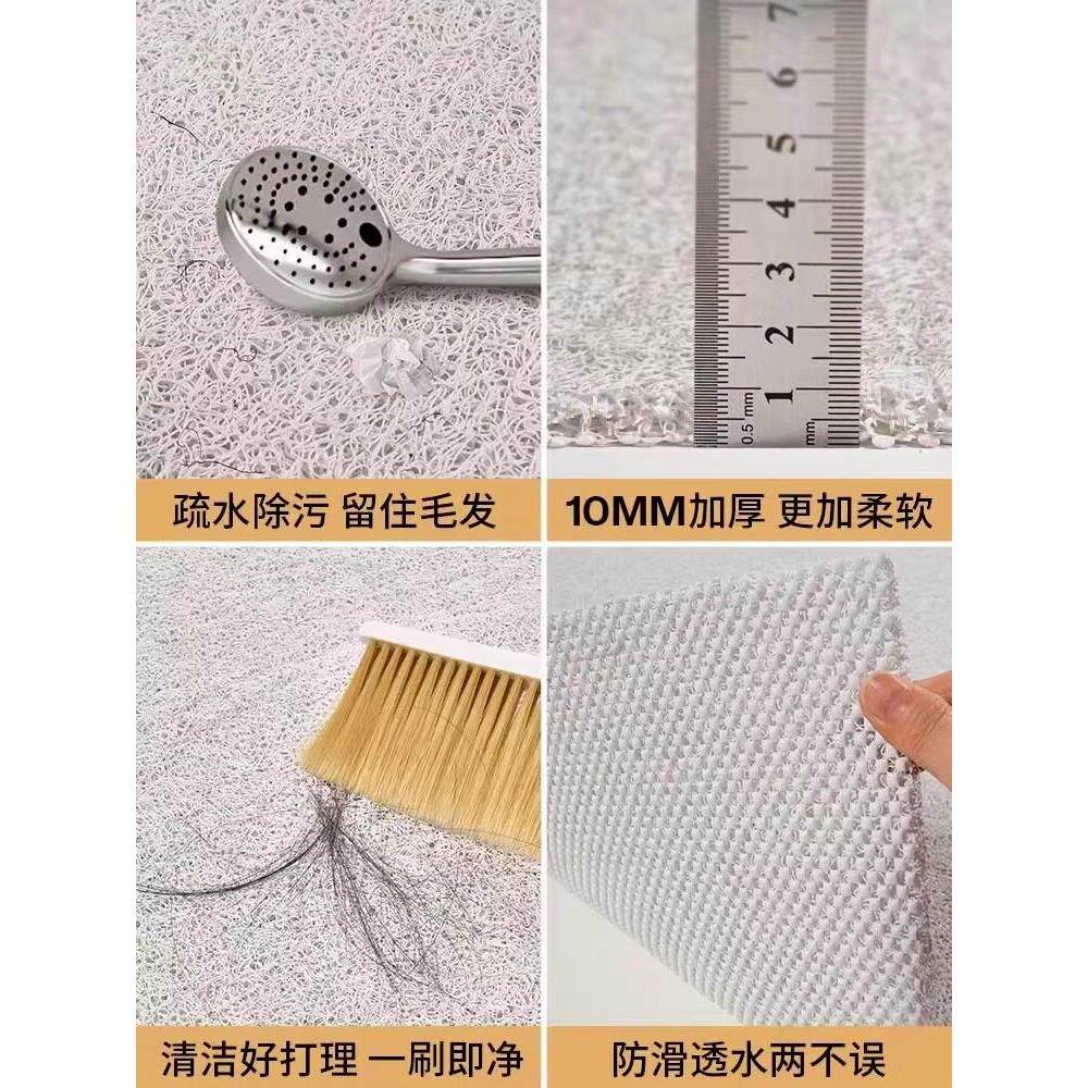 镂空卫生间洗澡儿童浴室防滑地垫专用淋浴防摔脚踩垫排水防水可爱