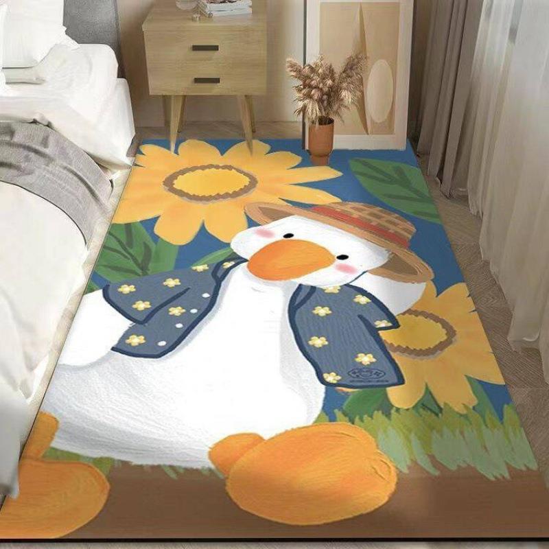 床边防摔地垫软硅藻泥卡通地毯卧室房间客厅毯宿舍飘窗垫厨房垫