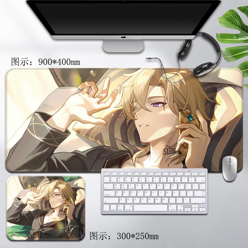砂金滑鼠垫崩坏星穹铁道超大号键盘书桌垫电脑同人周边学习垫小号