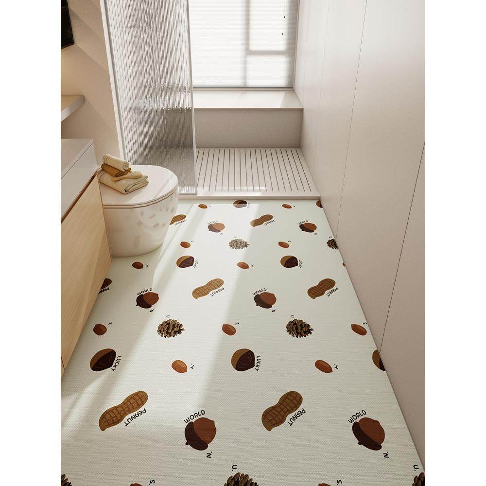 浴室地垫满铺大尺寸防滑吸水软垫硅藻泥厕所卫生间脚垫子速干地毯