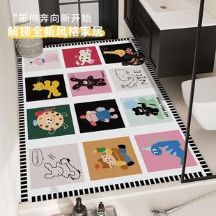 卫生间吸水地垫大尺寸洗手池浴室柜防滑脚垫门口耐脏硅藻泥可裁剪
