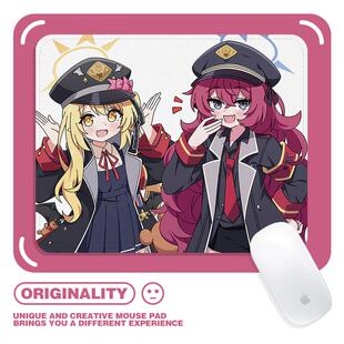 鼠标垫小号伊吕波与伊吹二次元锁边宿舍电脑桌垫辣妹水洗加厚耐磨