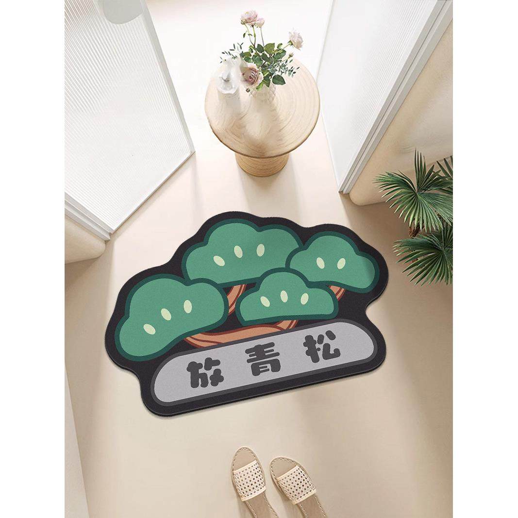 硅藻泥吸水地垫卫生间防水防滑专用地垫吸水速干地垫家用脚垫子