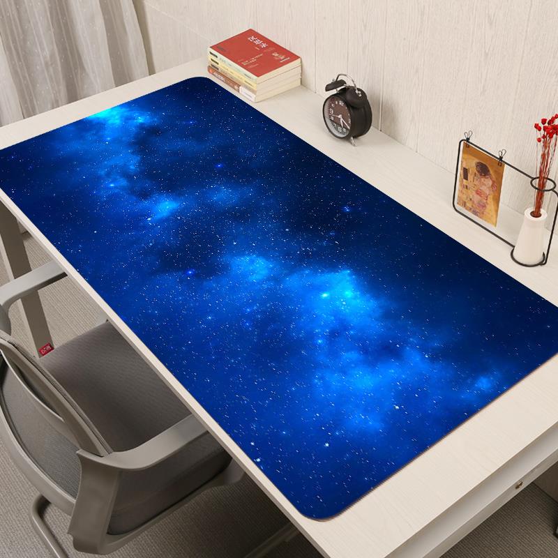 星空鼠标垫超大号男生电竞技游戏键盘桌垫小清新女生二次元滑鼠垫