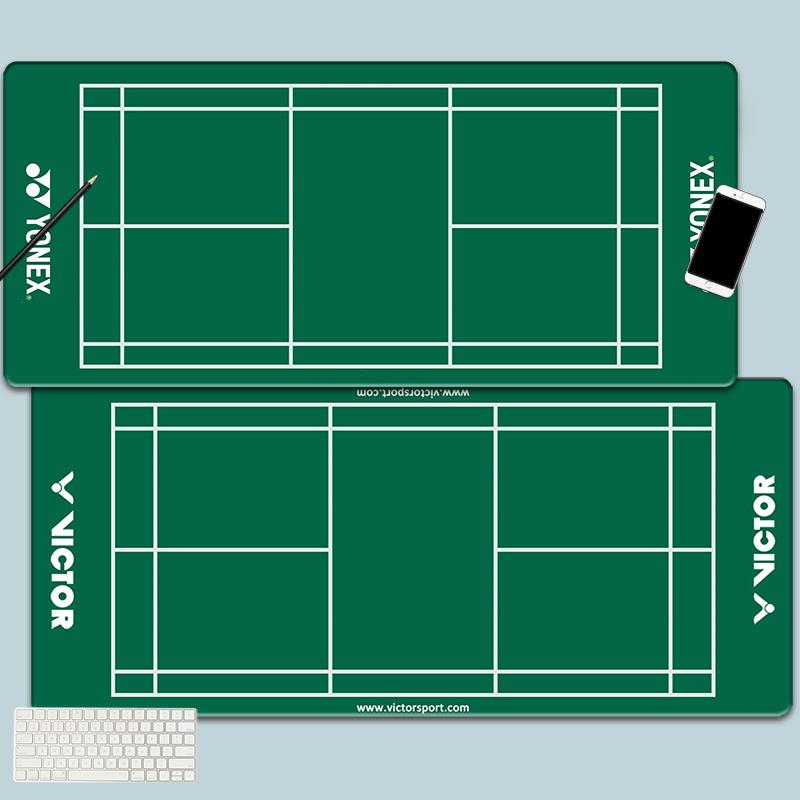 陈雨菲羽毛球场地球馆超大锁边鼠标垫子李宗伟 林丹电脑桌垫加厚