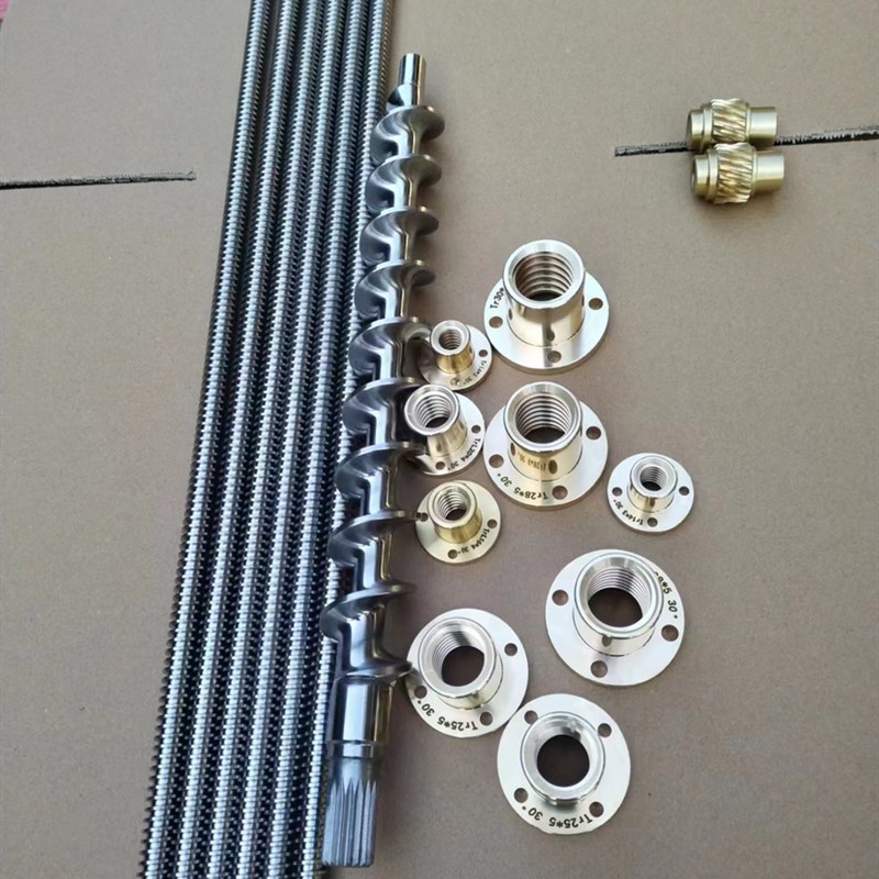 定做各种材质梯形丝杆不锈钢TG型丝杠t形螺丝螺母螺杆