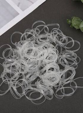 优惠透明筋橡皮白色透明筋404次性皮透明皮套橡皮2圈耐老一化高温