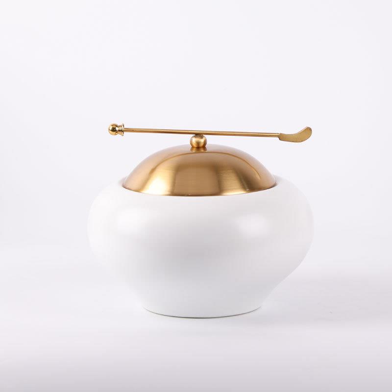 现件新中式软装XOH瓷陶罐摆设会所玄关装饰摆样板房客厅电代视柜