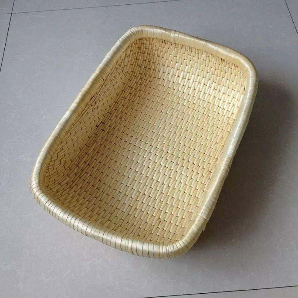 柳筐编笸藤筐编收纳簸箩簸萁馒头家用干果货馍卤菜柳条饼长IYQ琴