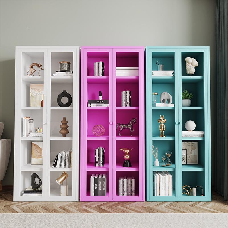 示北欧铁艺柜落书柜玻璃门AL-LDSG0客厅置物简约家用收纳柜展柜储