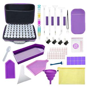 钻石画工具具60格件收纳包瓶手提收钻石装 配工 画防震升级60瓶套装