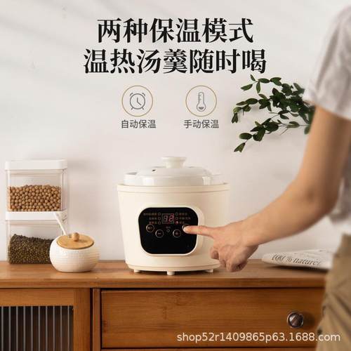 锅电炖锅粥煮煲汤陶瓷隔时水炖锅全自动预约定炖电炖盅12297厂家