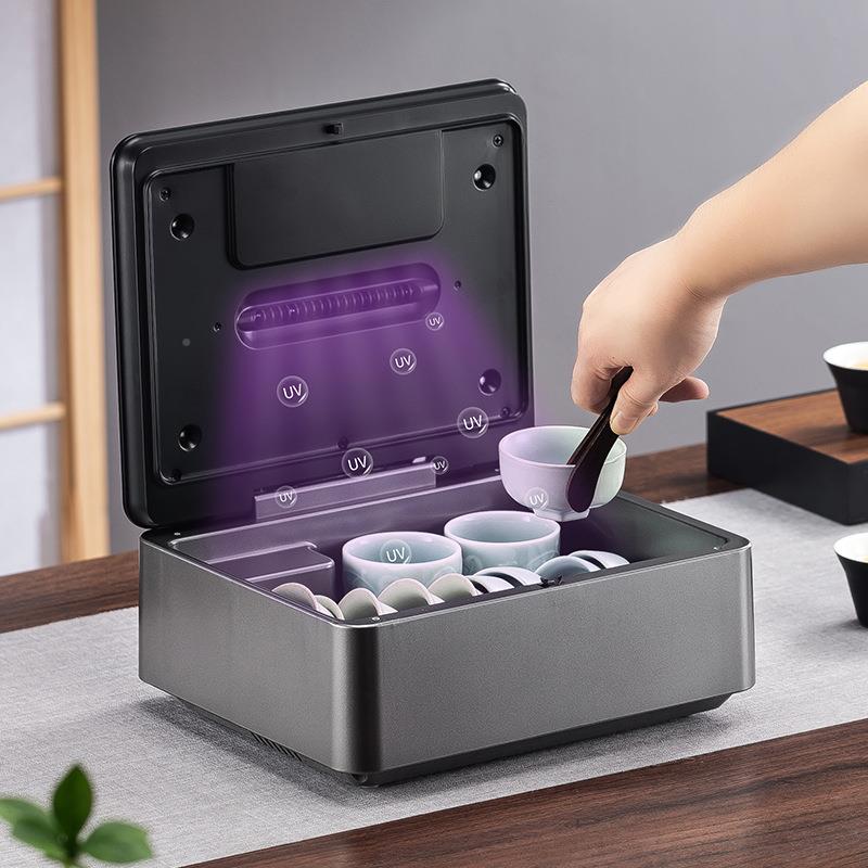 茶杯消GM-X9毒沥干防柜杯尘茶收纳多功小能消毒盒型家用办公室功