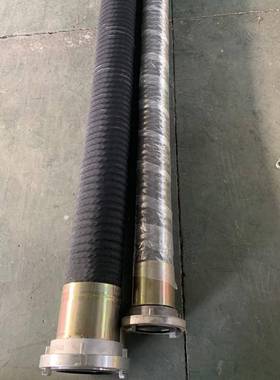 339黑色橡胶消防2车吸管整体式轻质水管耐高压胶管消橡水防dn1001