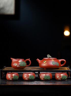 宜兴紫砂壶套组30991原矿砂工套壶家用功夫紫茶具套货装礼手品