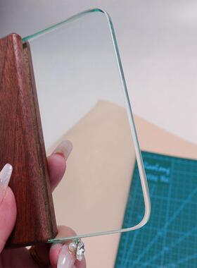 升翌创皮革工具璃胡桃木玻璃刮8MM钢化玻779手工工DIY皮革具板刮