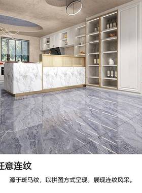 高连安地面纹通体75客0x1500大板砖别R922L墅砖厅灰色地砖背景墙