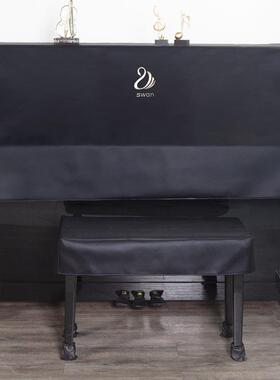 约防水免洗钢琴防罩尘布半罩，黑色F9675M6H简凳罩艺电钢琴罩全罩