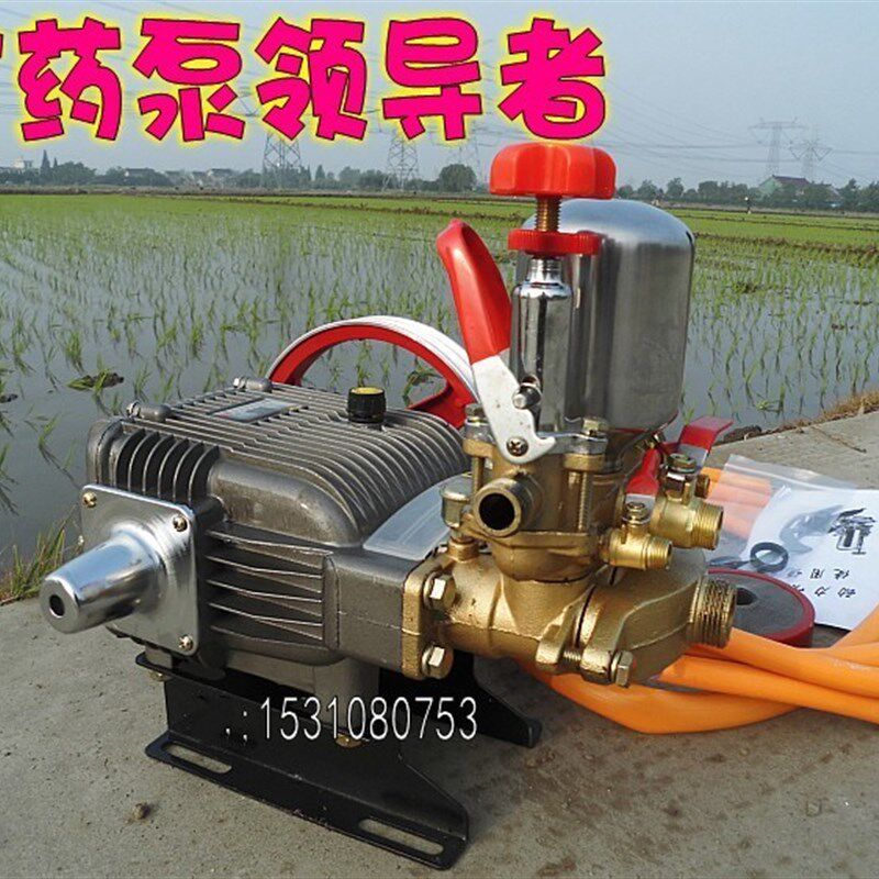 包邮担架式农用机动喷雾器打药机高压水泵60三缸柱塞泵物理加厚型