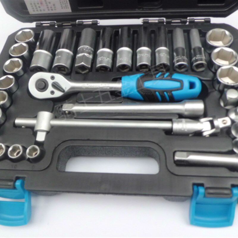 台湾南豫NAN-YU3/8 外六角套筒组综合套装工具 33件装公英10MM